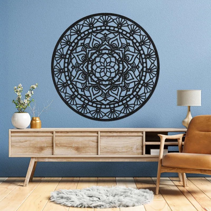 Fából készült mandala a falon | AFRODITA