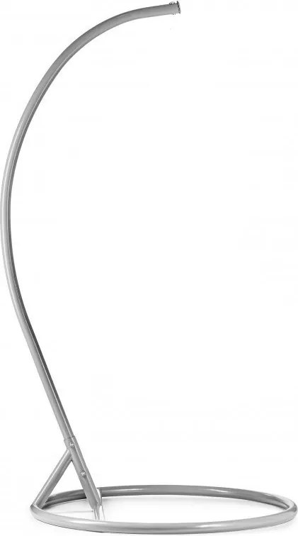 Szürke függőszék KOKON állvánnyal, zöld-fehér párna