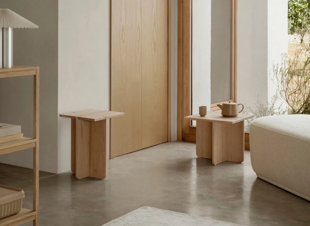 Kisasztal, ENGAWA kollekció | Ma 37 cm, Szé 45 cm, Mé 45 cm - Tölgyfa - Blomus