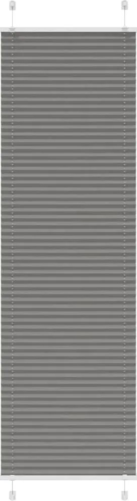 vidaXL pliszírozott redőny antracit 55x200 cm szövetszélesség 54,4 cm