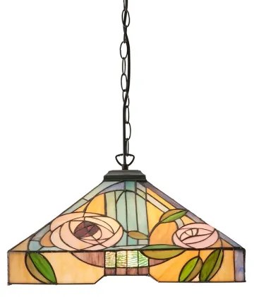 Endon 64384 - Tiffany WILLOW láncos csillár 3xE27/60W/230V