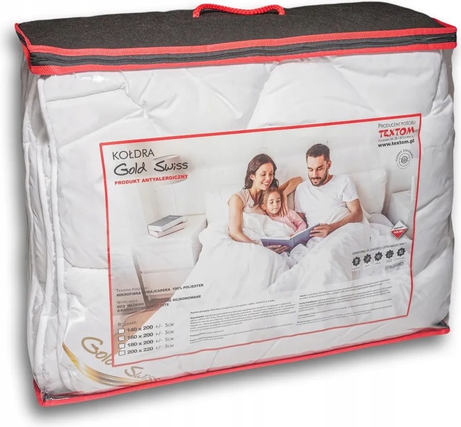 Egész Évben Használható Paplan 180X200CM Meleg Bolyhos Antiallergén Prémium