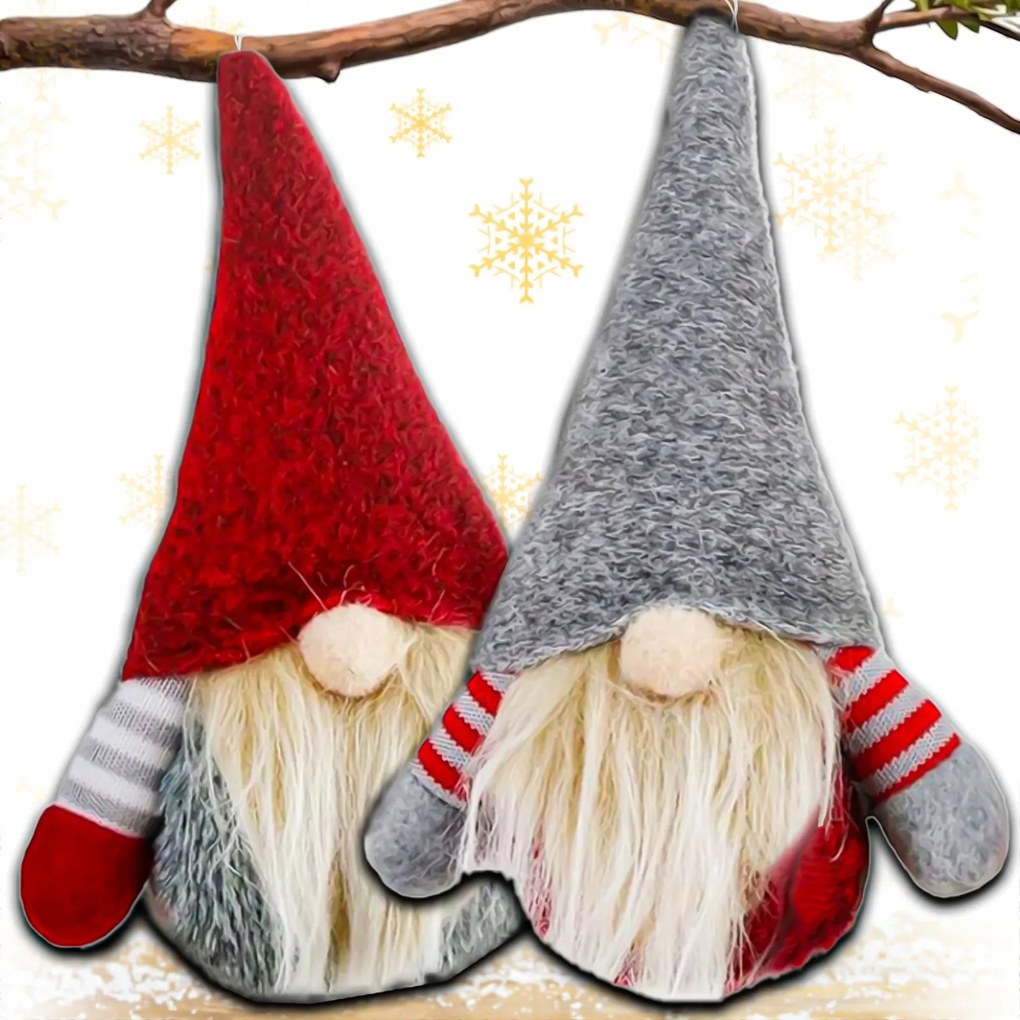 2x Koboldok Karácsonyi Törpék Pár Karácsonyi Dekoráció Manók Ajándék Mikulás