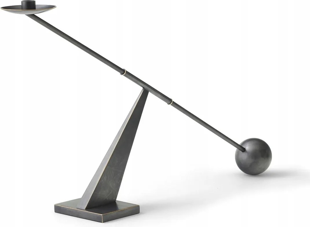 Audo Interconnect Asztali gyertyatartó Bronzozott sárgaréz