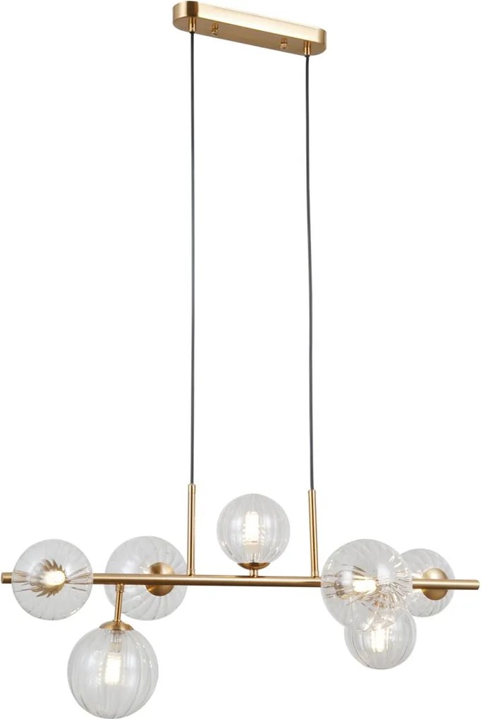 Italux modern függeszték toledo átlátszó arany itxpnd-40717-7-hbr