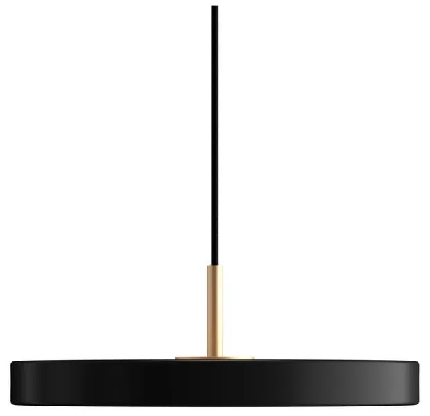 Fekete LED függőlámpa fém búrával ø 31 cm Asteria Mini – UMAGE