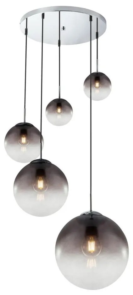 Globo 15861-5 - Csillár zsinóron VARUS 5xE27/40W/230V