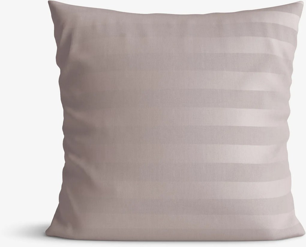 Goldea damaszt párnahuzat - szürkésbarna csíkos 50 x 70 cm