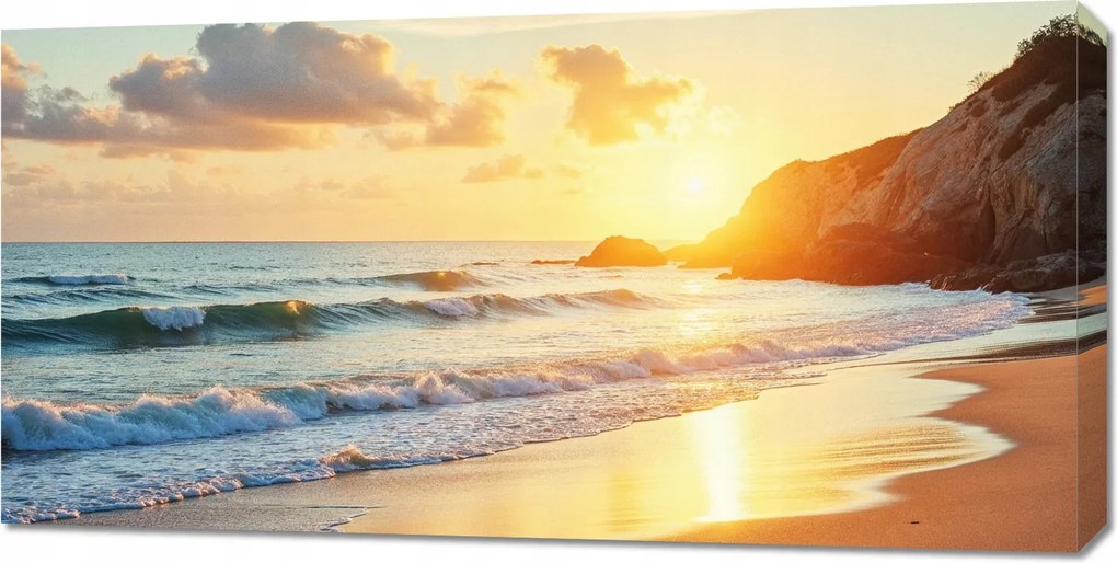 Vászonkép 100x50cm Hálószoba Nappali Panoráma Strand 2