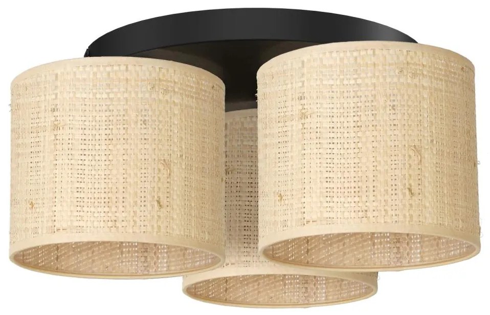 Luminex Felületre szerelhető csillár RATTAN 3xE27/60W/230V rattan 5276