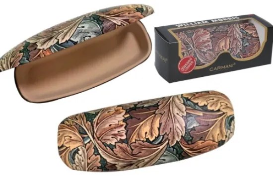 Szemüvegtok William Morris mintával barna