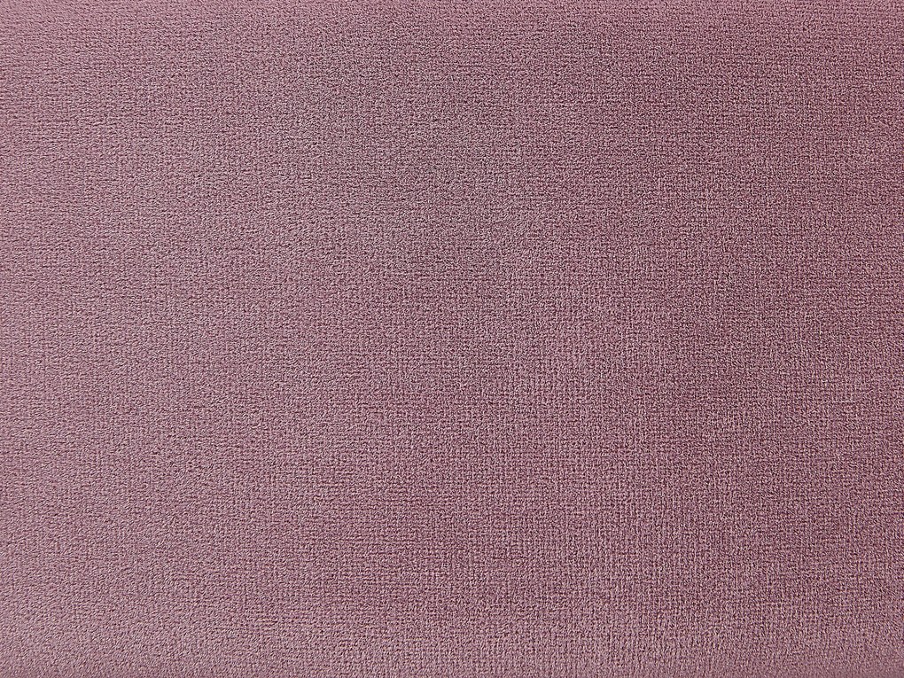 Rózsaszín bársonypuff tárolóval 37 x 42 cm ELGIN Beliani