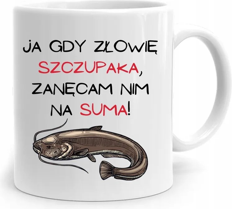 Horgász Ajándék Bögre Harcsa! fényképes nyomattal