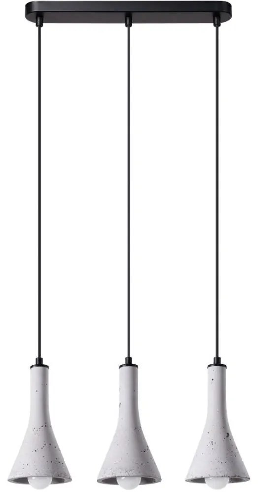 Sollux SL.1225 - Csillár zsinóron REA 3xE14/12W/230V beton