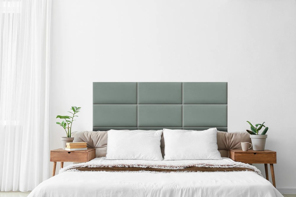 Kárpitozott panel - Téglalap - 80x20cm Szín: Menta