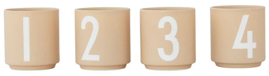 Porcelán gyertyatartó készlet 4 db-os Mini - Design Letters