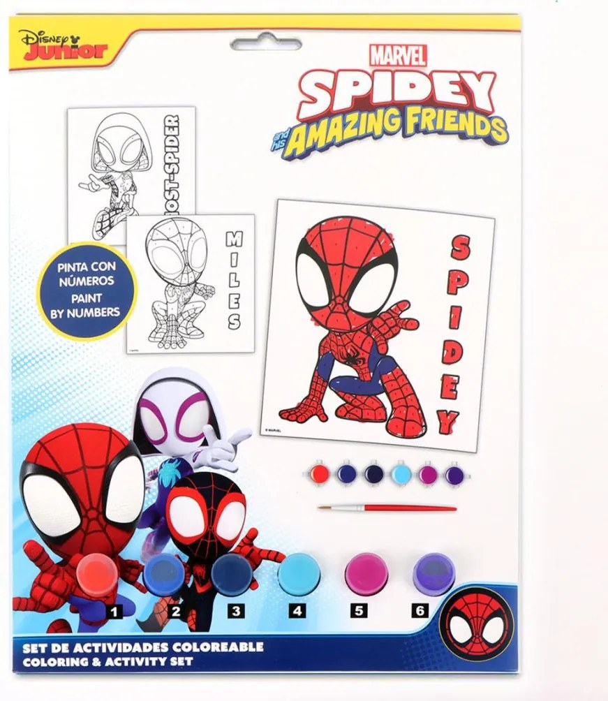 Pókember Spidey Friends számos kifestő szett