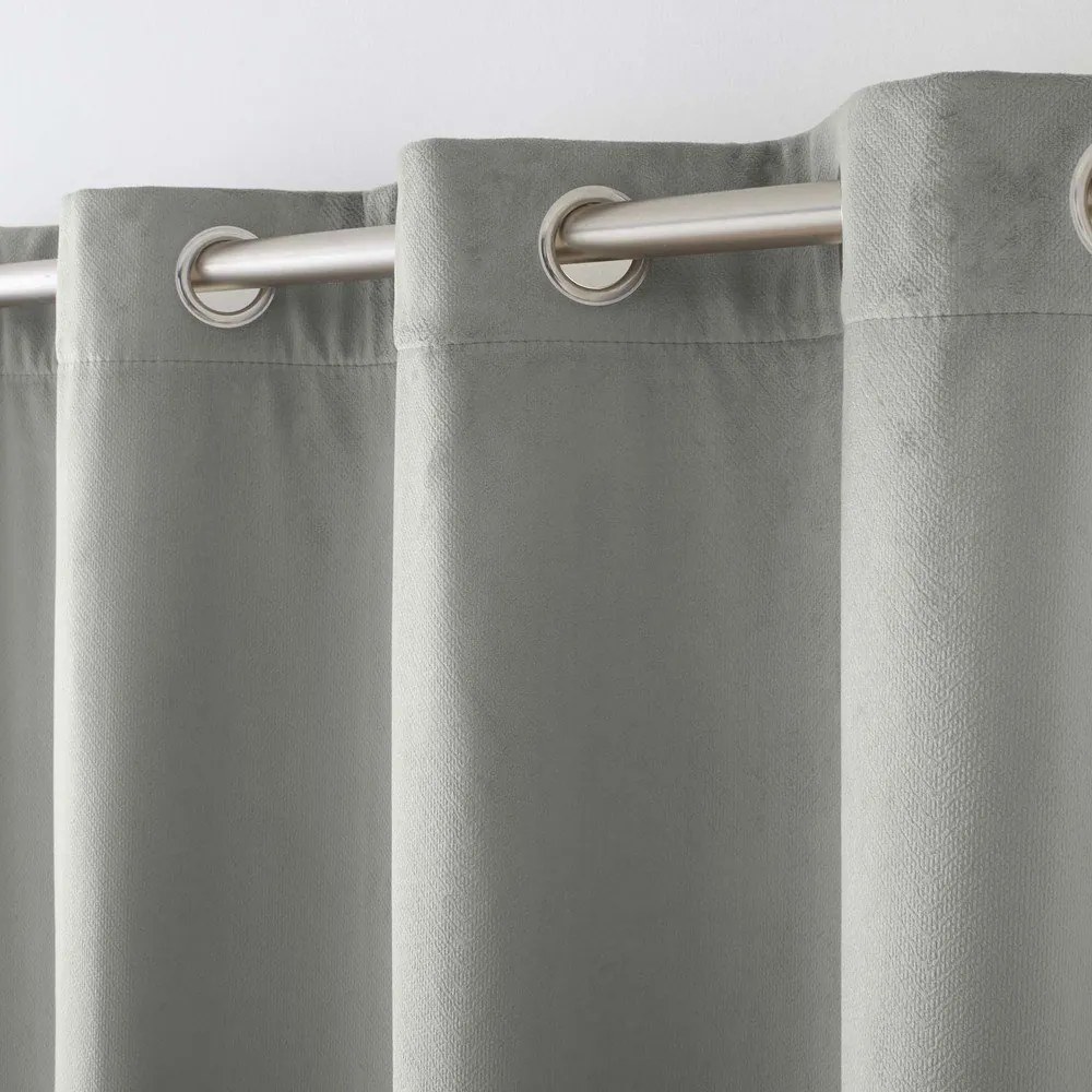Szürke bársony termo függöny 140x260 cm Polarchic – douceur d'intérieur