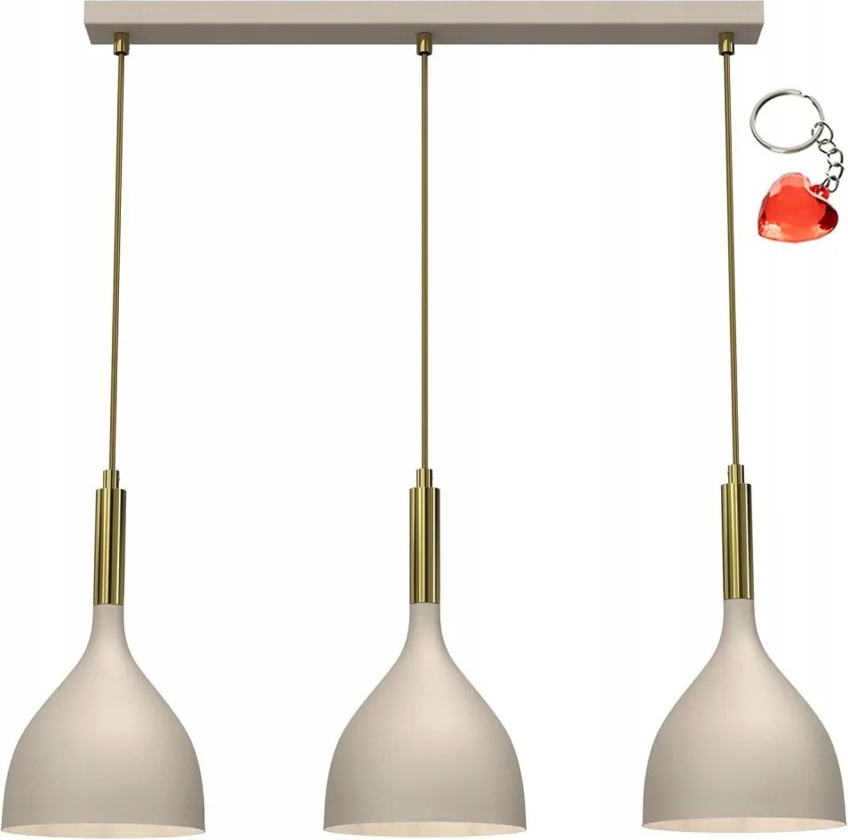 Hármas függőlámpa díszléc az asztal fölé Noak 4006 Luminex