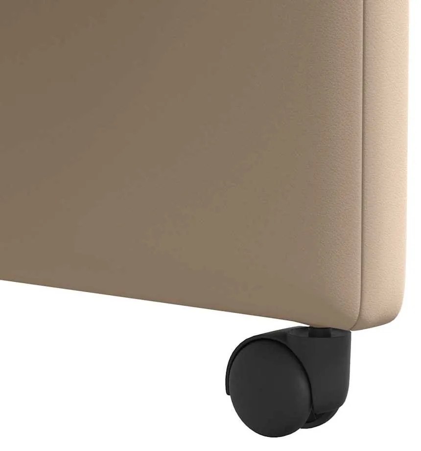 Kerekes Étkező Székek 2 pcs Cappuccino 57 x 66 x 94 cm Műbőr