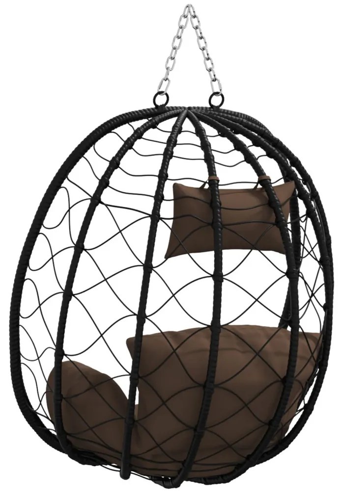 Függő Tojás Szék Kosár Állvány Nélkül Kávé Poli Rattan