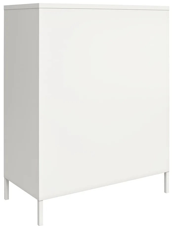 Fehér fém szekrény 40x102x80 cm Mission District – Støraa
