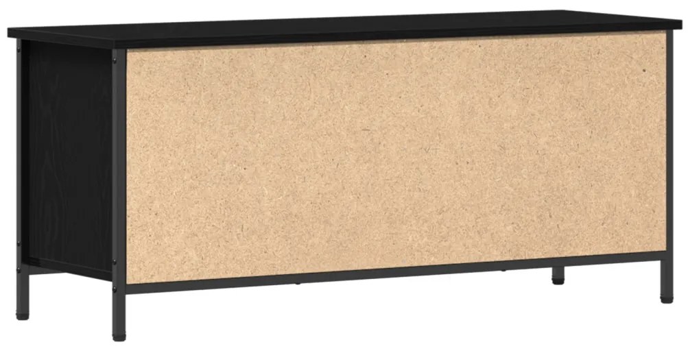 vidaXL TV szekrény Fekete tölgy 100 x 35 x 45 cm Faanyag