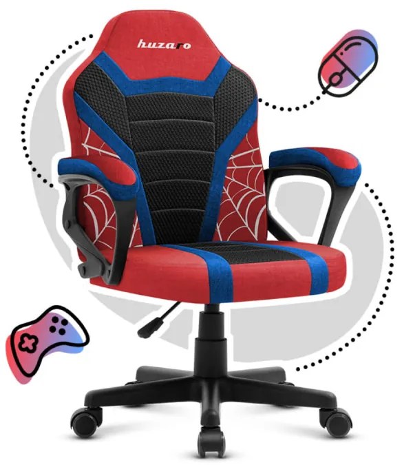 Gyermek gamer szék, gyerekeknek , Spider Mesh