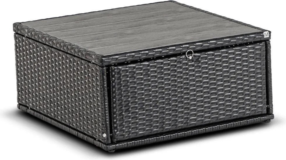 Kerti bútor szett fekete/barna színben – CALIENTE