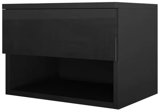 Éjjeliszekrény NECE 32x45 cm fekete