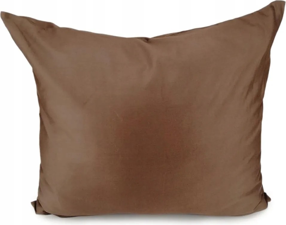 Pamut-szatén párnahuzat 50x50 barna