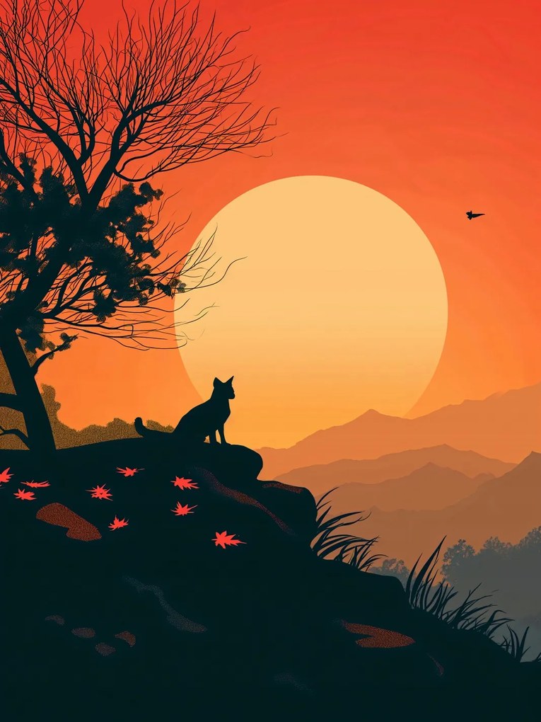 Poszter 75x100cm Macskahegy