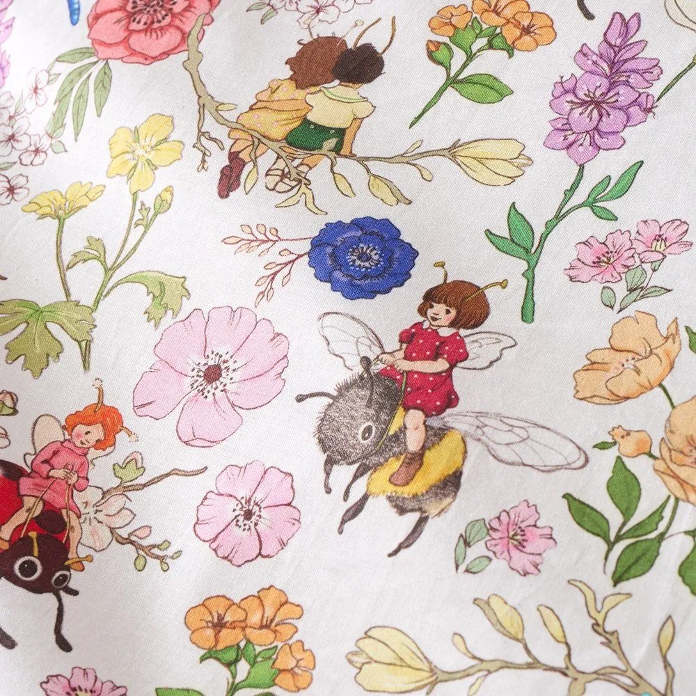 Egyszemélyes pamut gyerek ágyneműhuzat 135x200 cm Garden Friends – Belle &amp; Boo