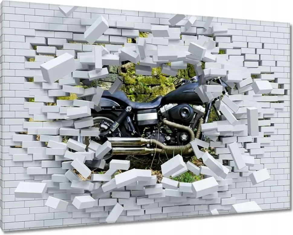 Festmények 120x80 Harley-val a kiránduláshoz