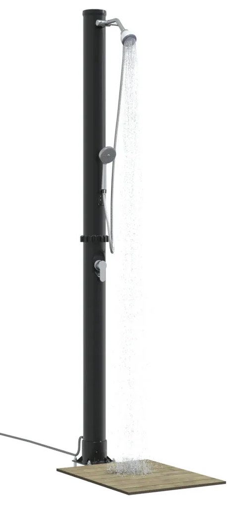 kültéri napelemes zuhany kézi zuhanyfejjel 217 cm 20 L