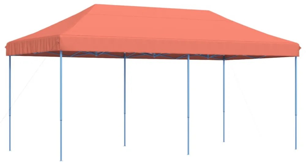 terrakotta összecsukható felugró rendezvénysátor 580x292x315 cm
