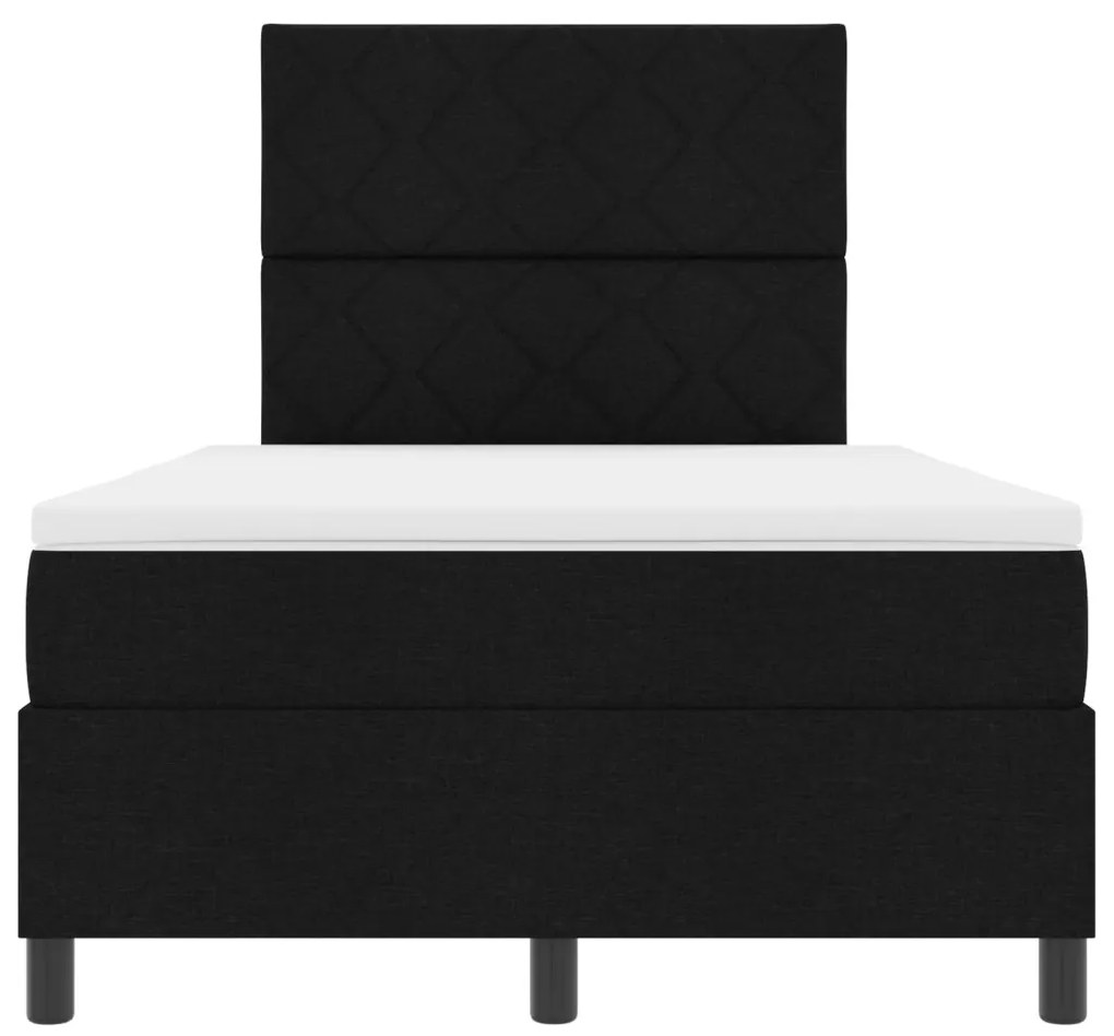 Boxspring ágy matraccal Fekete Kislábas Szövet