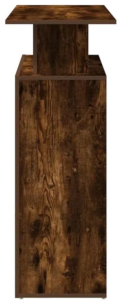 recepciós pult füstös tölgy 100x40x104 cm szerelt fa