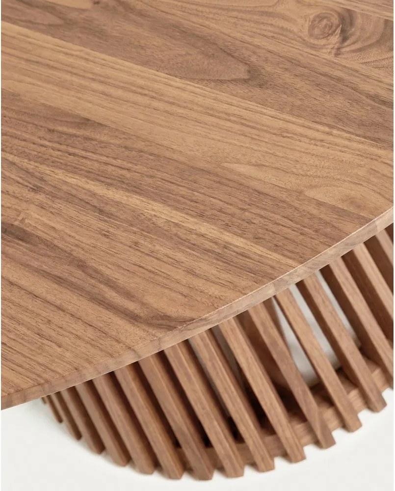 Natúr színű teakfa kerek étkezőasztal ø 90 cm Jeanette – Kave Home