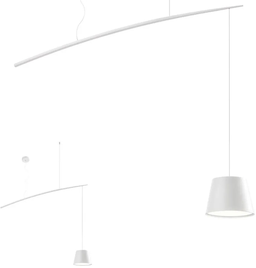 Redo 01-1497 - LED Csillár zsinóron LOLLI LED/6W/230V fehér