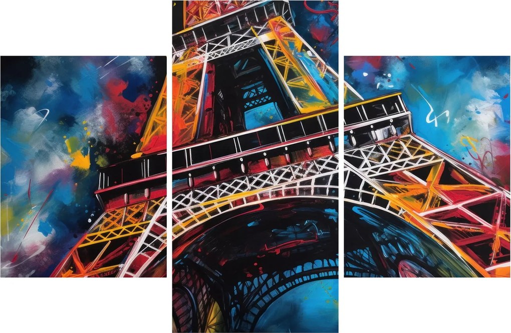 Kép - Az Eiffel-torony festménye II. (90x60 cm)