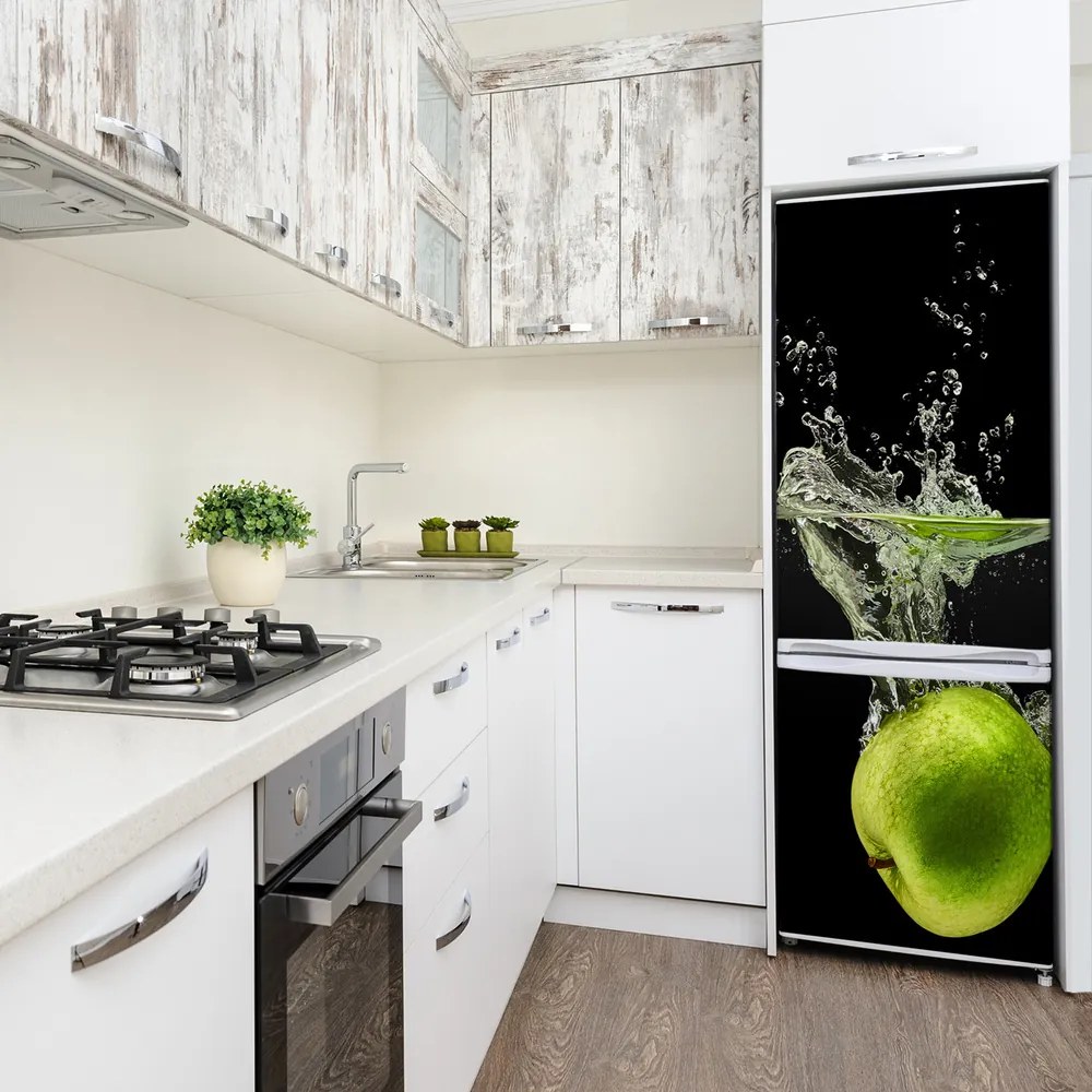 Hűtő matrica Zöld alma FridgeStick-70x190-f-122126544