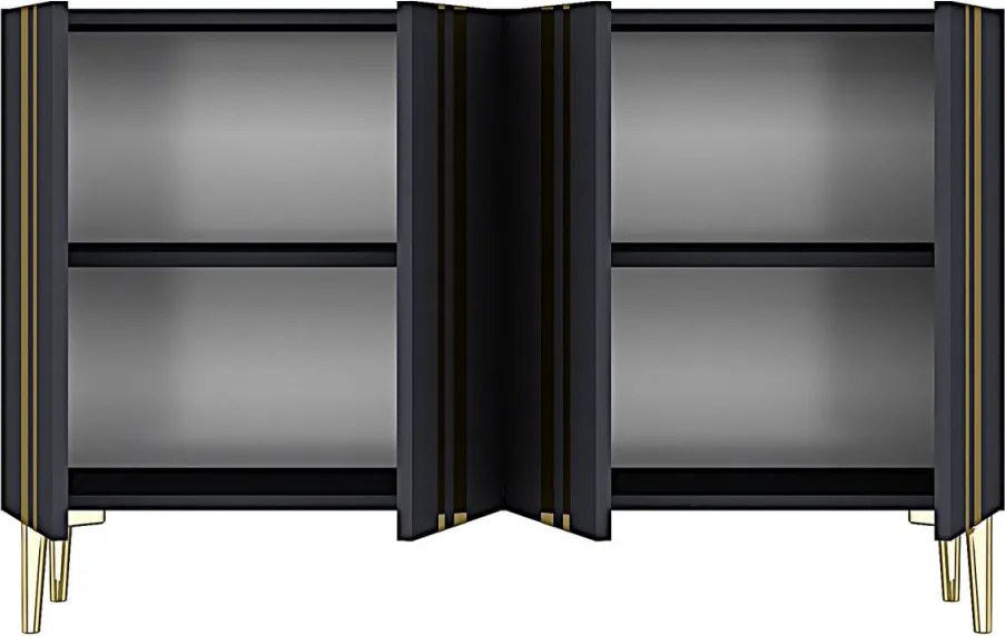 Mia 120 - Anthracite, Gold