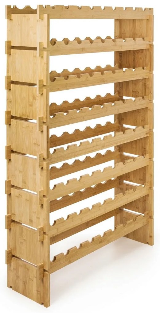 G21 Bambusz borosállvány, 72 palack