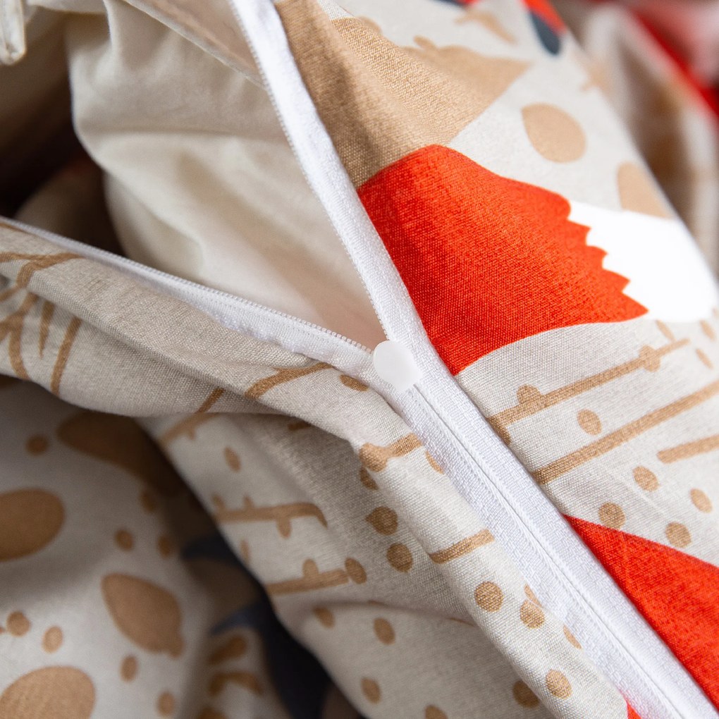 RED FOX barna mikroszálas ágyneműhuzat Ágyneműhuzat mérete: 70 x 90 cm | 140 x 200 cm