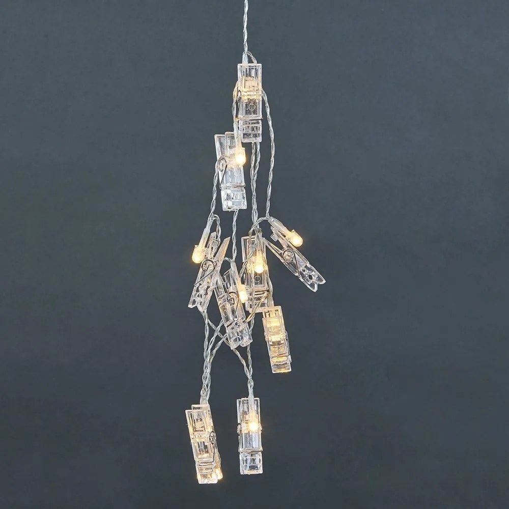 CLIP ART LED égősor USB csatlakozóval, csipesz 10 égővel