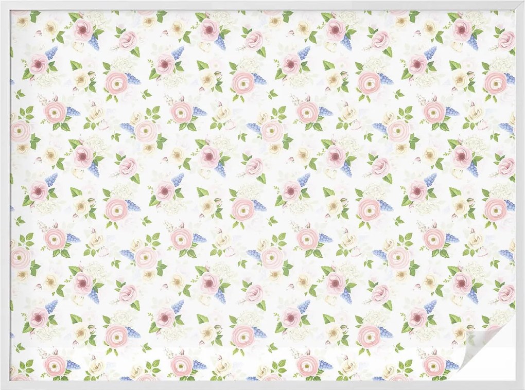 Öntapadós szélvédő furnér Adatvédelem Virágmintás 200x146