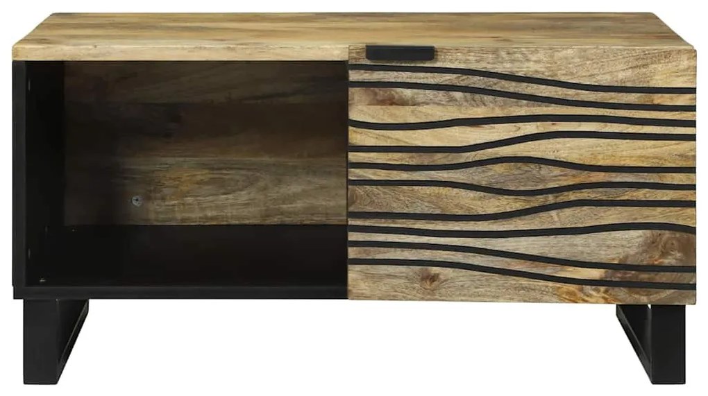 Dohányzóasztal Barna és fekete 80 x 50 x 40 cm