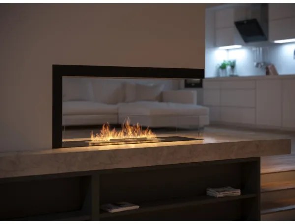 InFire - Sarok BIO kandalló100x50 cm 3kW bifaciális