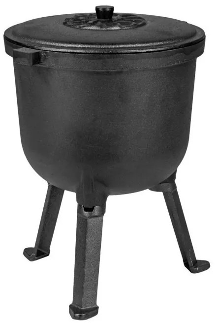 Öntöttvas edény lábakkal 5 literes